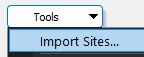 WinSCP import sites
