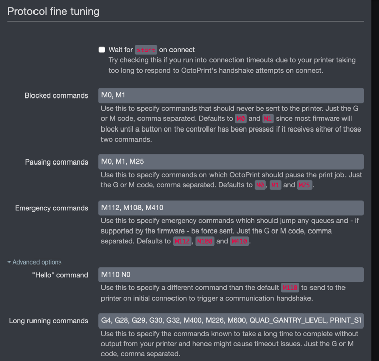 Octoprint Serial Timeout Voron Documentation